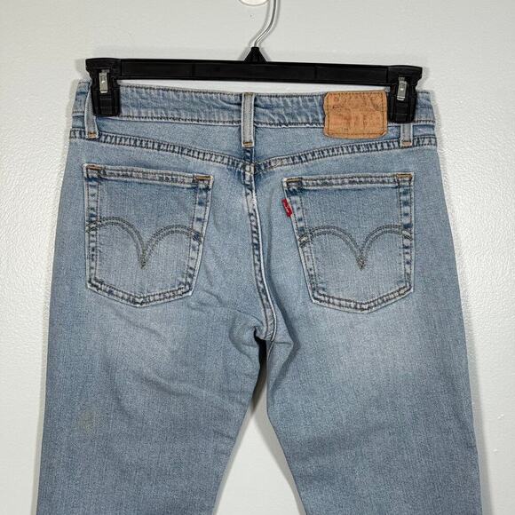 Y2K Levi’s 518 Superlow Bootcut Flare Low Rise Light Wash Jeans 30 Cowboy - Picture 4 of 7